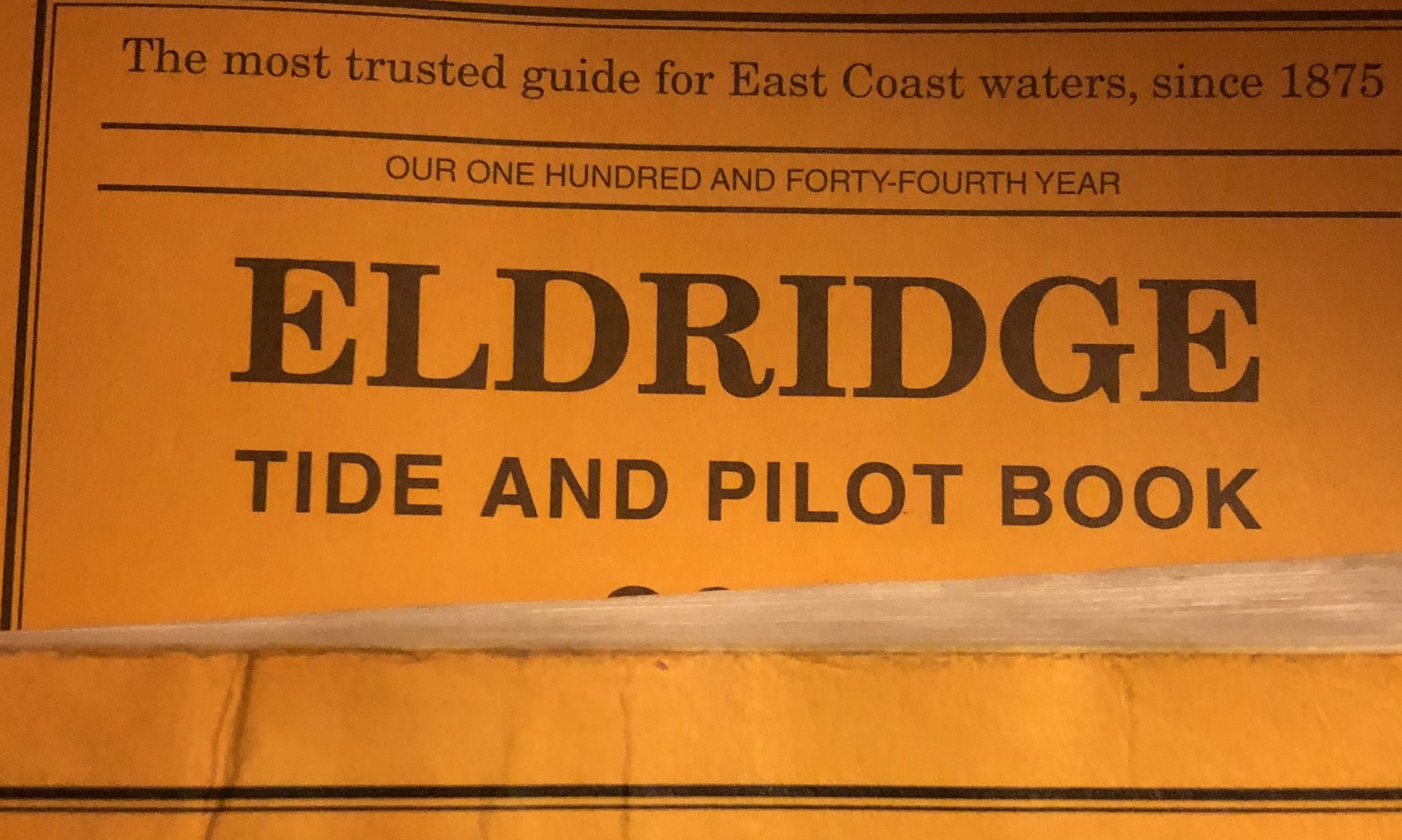Eldridge Tide & Pilot Book 2019 Tubby Hook Paddle Company